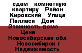 сдам 1 комнатную квартиру › Район ­ Кировский › Улица ­ Палласа › Дом ­ 17 › Этажность дома ­ 5 › Цена ­ 12 000 - Новосибирская обл., Новосибирск г. Недвижимость » Квартиры аренда   . Новосибирская обл.,Новосибирск г.